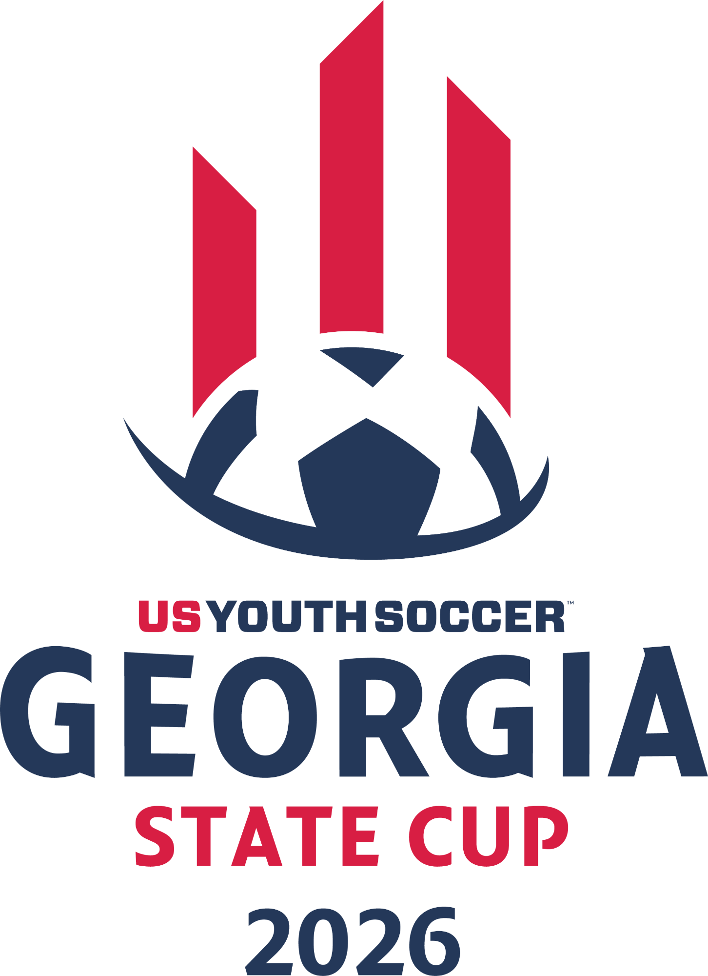 USYS GA State Cup (w2/3) 2026 (Navy and Red Text) Collection