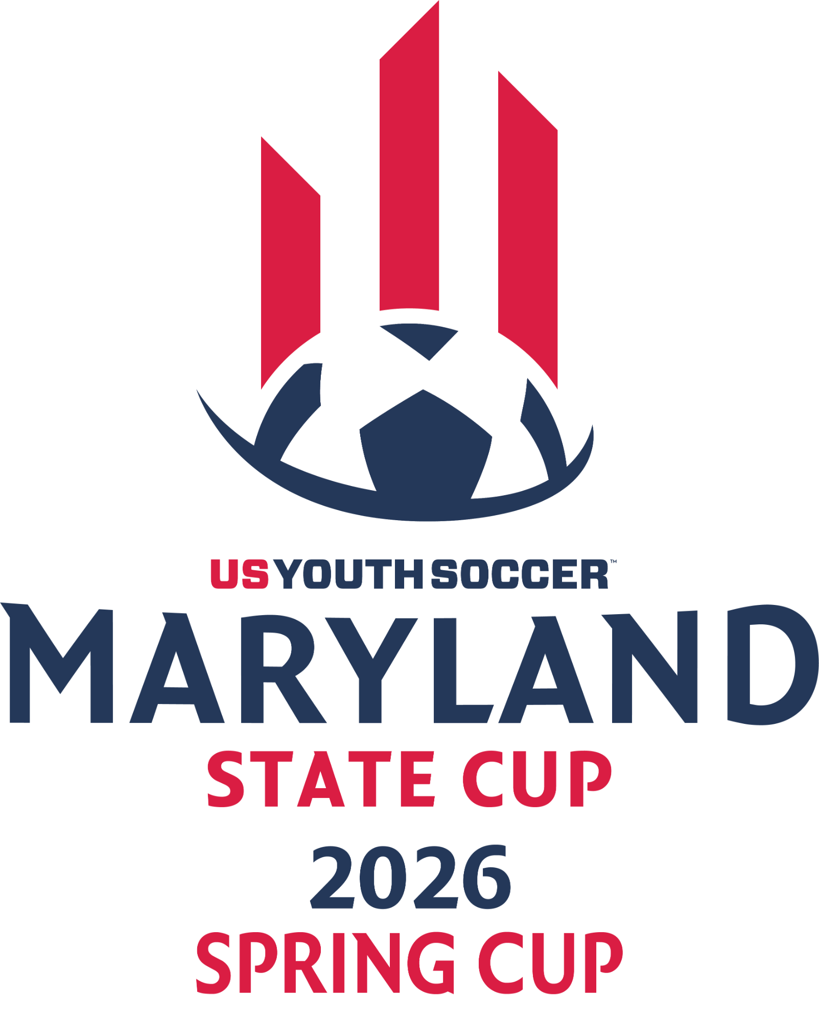 USYS Maryland State Cup (w1/4) 2026 (Red and Navy Text) Collection