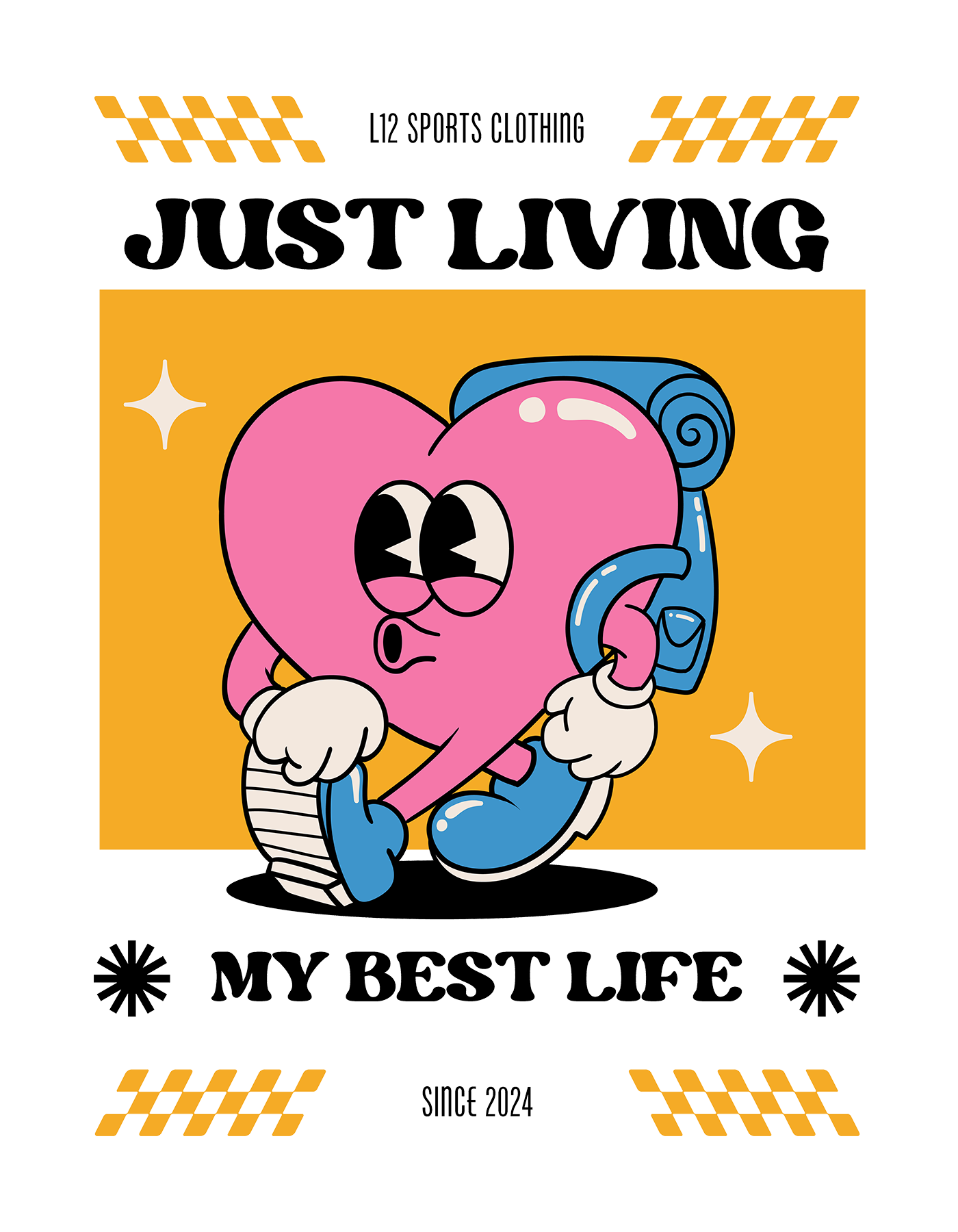 L12 Sports Clothing - Just Living My Best Life