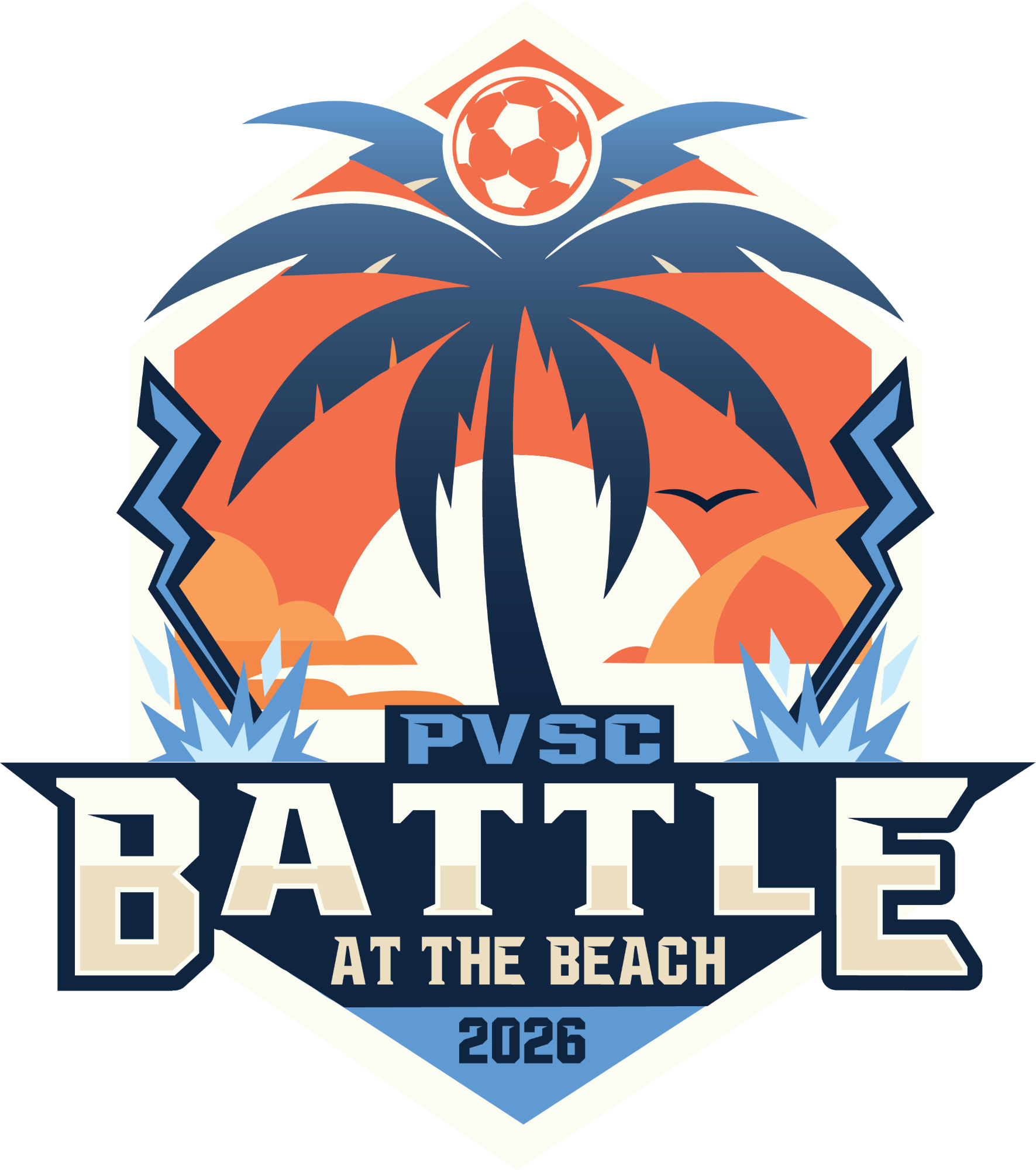PVSC Battle At The Beach 2026(Stacked Bold Block) Collection