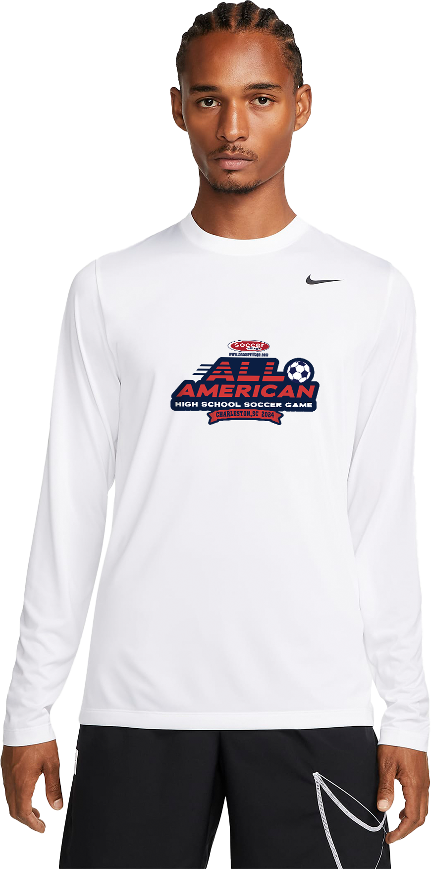 Nike Legend Long Sleeve White - 2024 High School Soccer All American Game