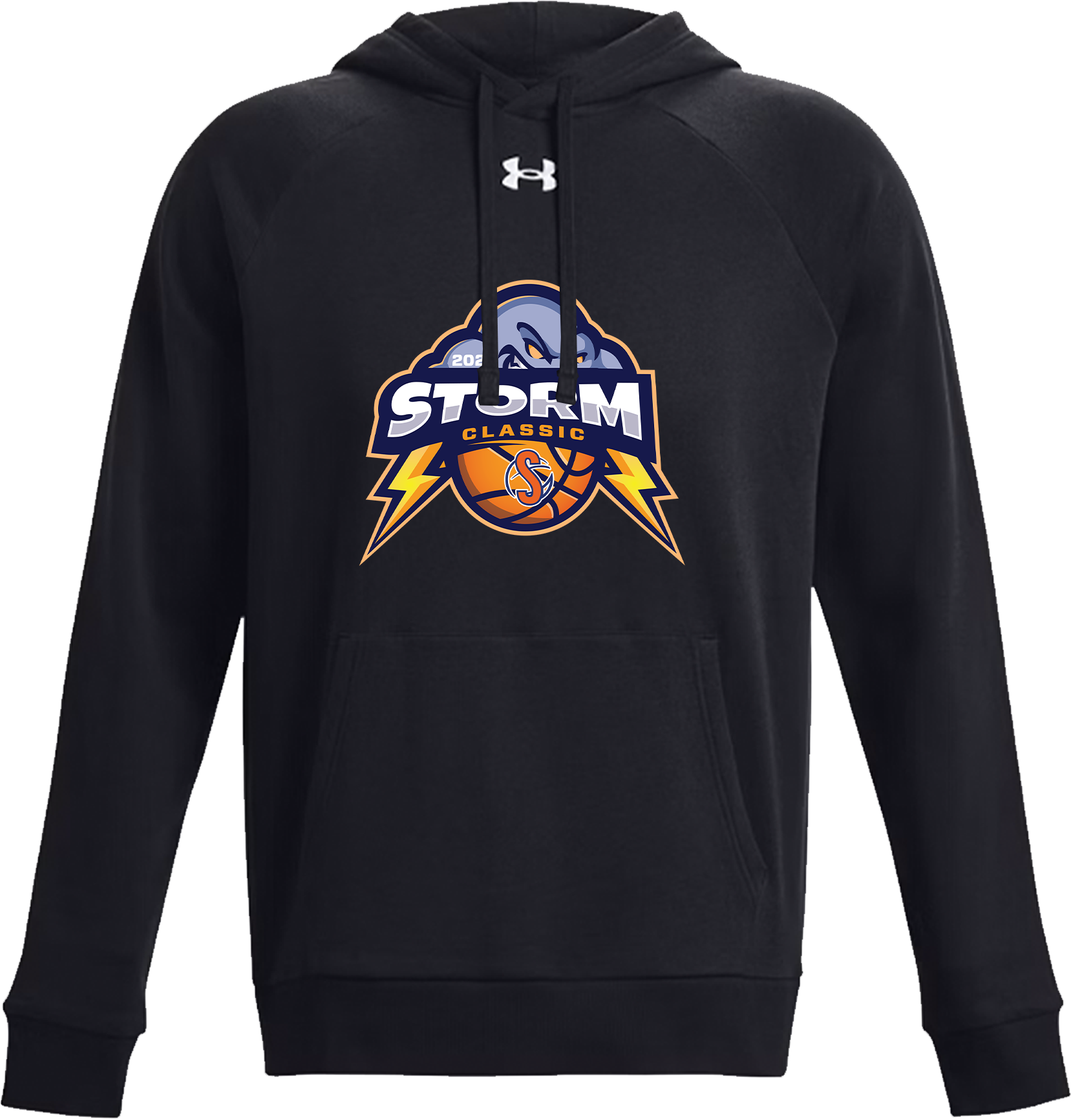 Under Armour Rival Fleece Hoodie 2025 Storm Classic (Youth) Black Youth Medium