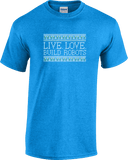Short Sleeves - Live Love Build Robots White