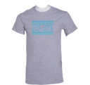 Short Sleeves - Live Love Build Robots Blue