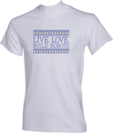 Short Sleeves - Live Love Build Robots Dark