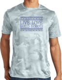 Performance Shirts - Live Love Build Robots Dark