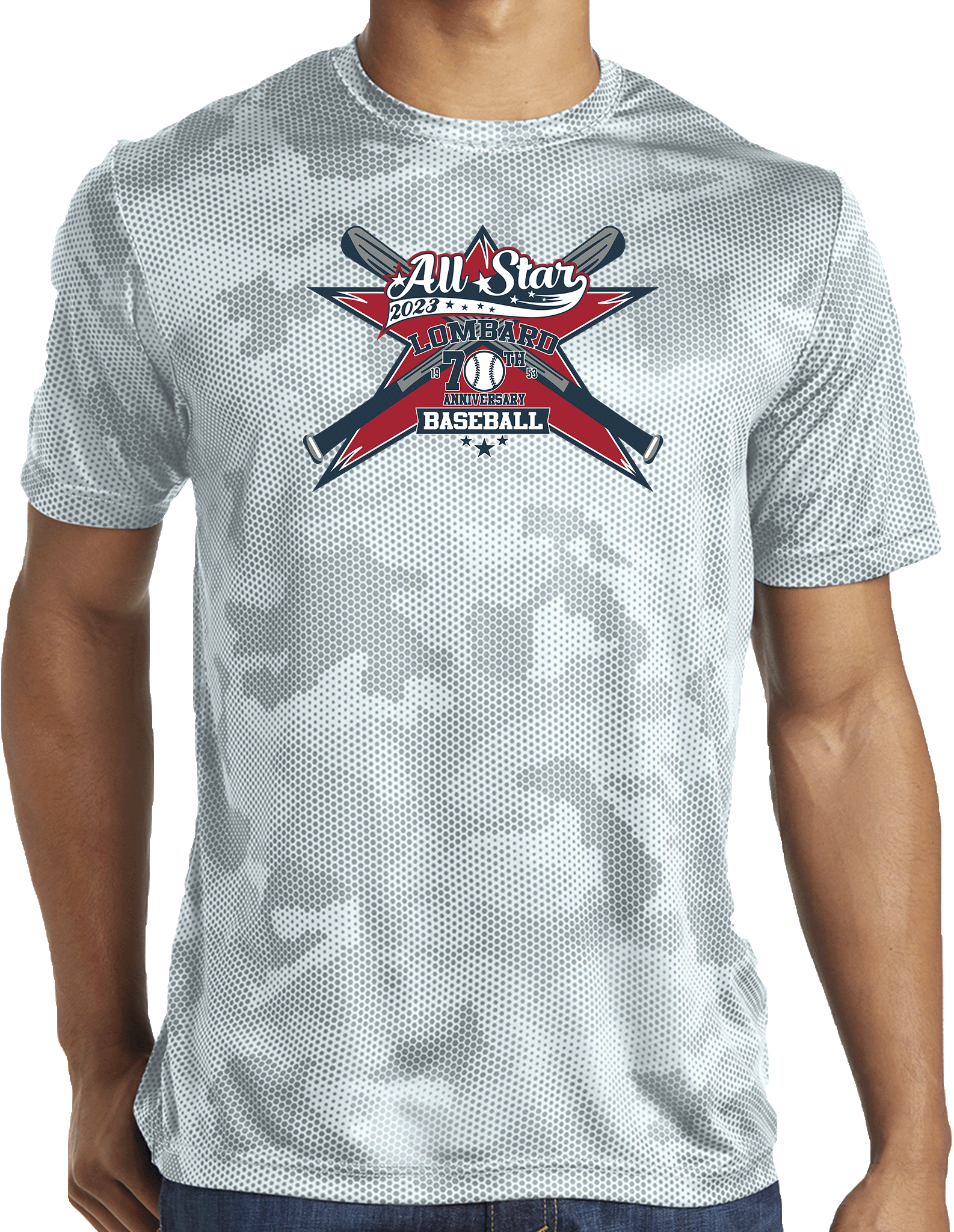 PERFORMANCE SHIRTS - 2023 Lombard Baseball League's 70th Anniversary All Star Event