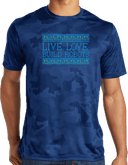 Performance Shirts - Live Love Build Robots Blue