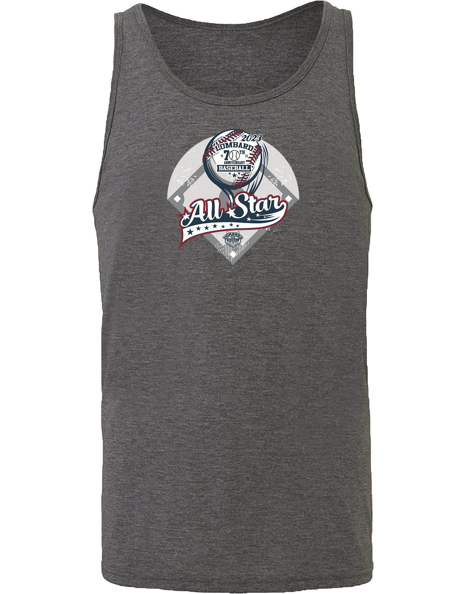 TANK TOP - 2023 Lombard Baseball League's 70th Anniversary All Star Event