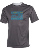Performance Shirts - Live Love Build Robots Blue
