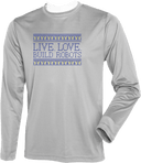 Performance Shirts - Live Love Build Robots Dark