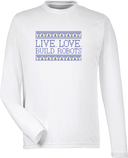 Performance Shirts - Live Love Build Robots Dark