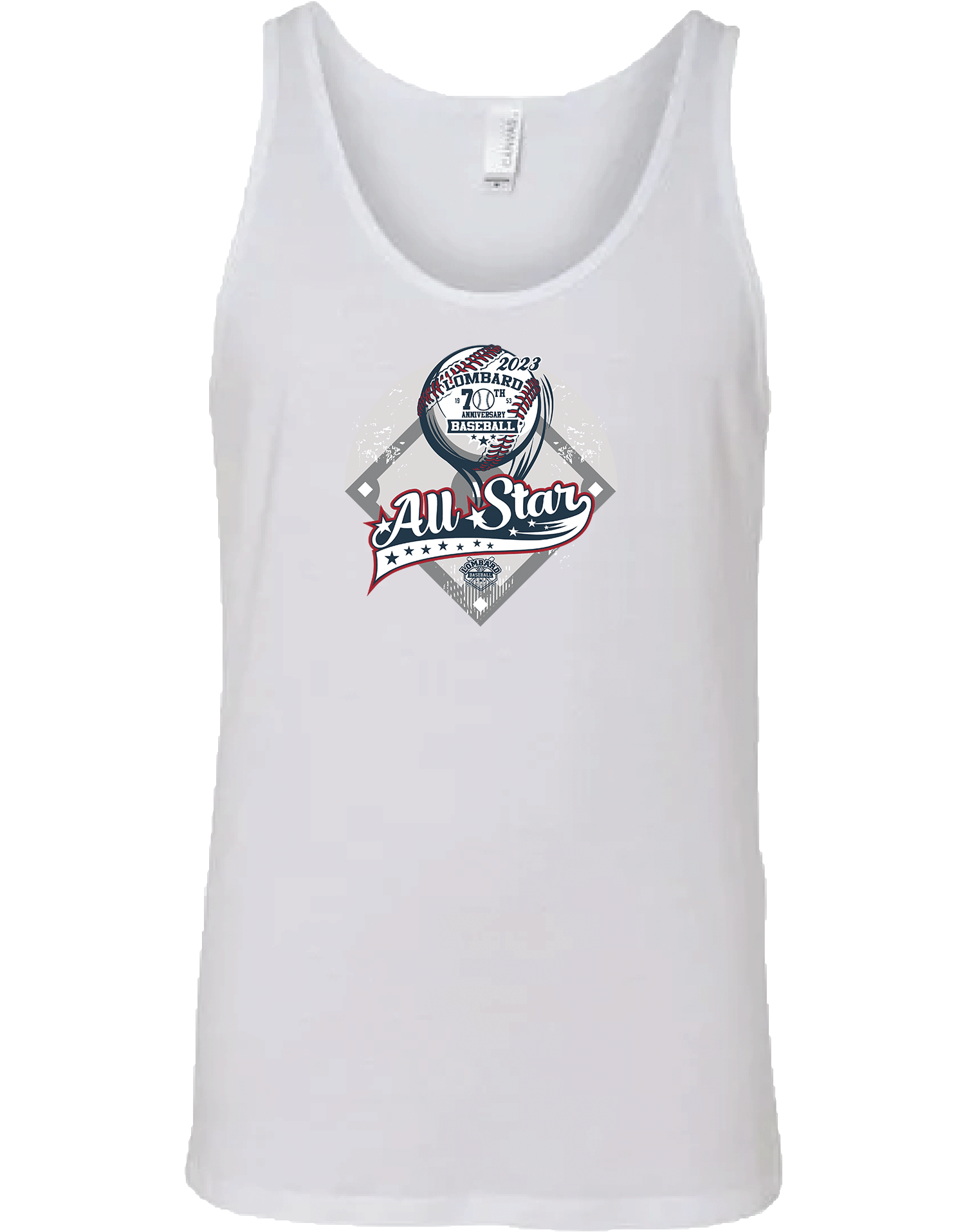TANK TOP - 2023 Lombard Baseball League's 70th Anniversary All Star Event