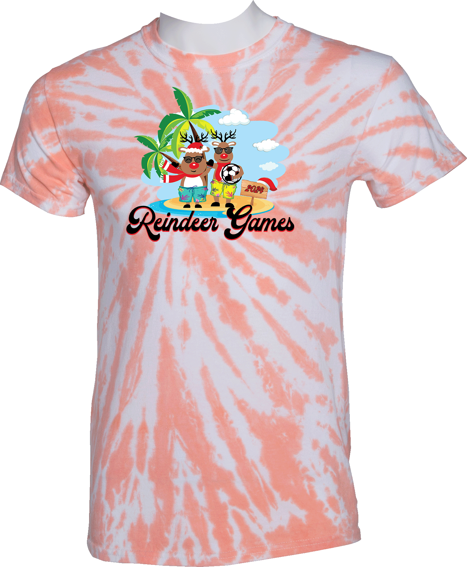 Tie-Dye Short Sleeves - 2024 Reindeer Games (July)