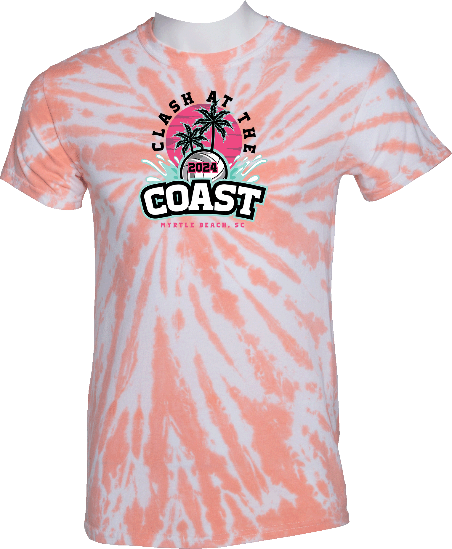 Tie-Dye Short Sleeves - 2024 Clash At The Coast