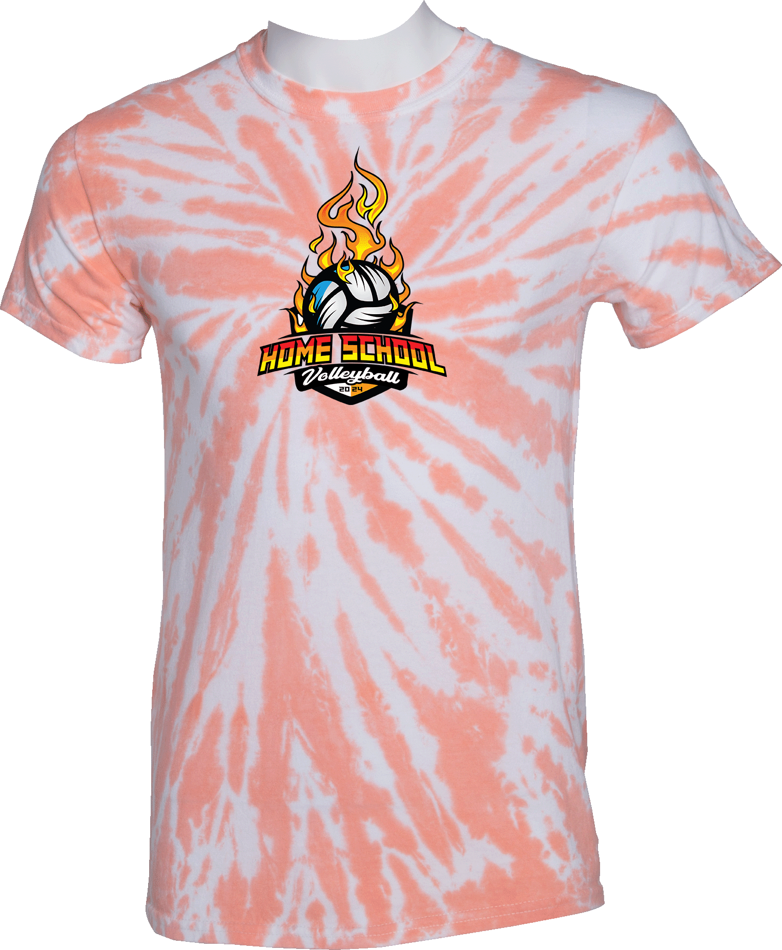 Tie-Dye Short Sleeves - 2024 Home School Volleyball