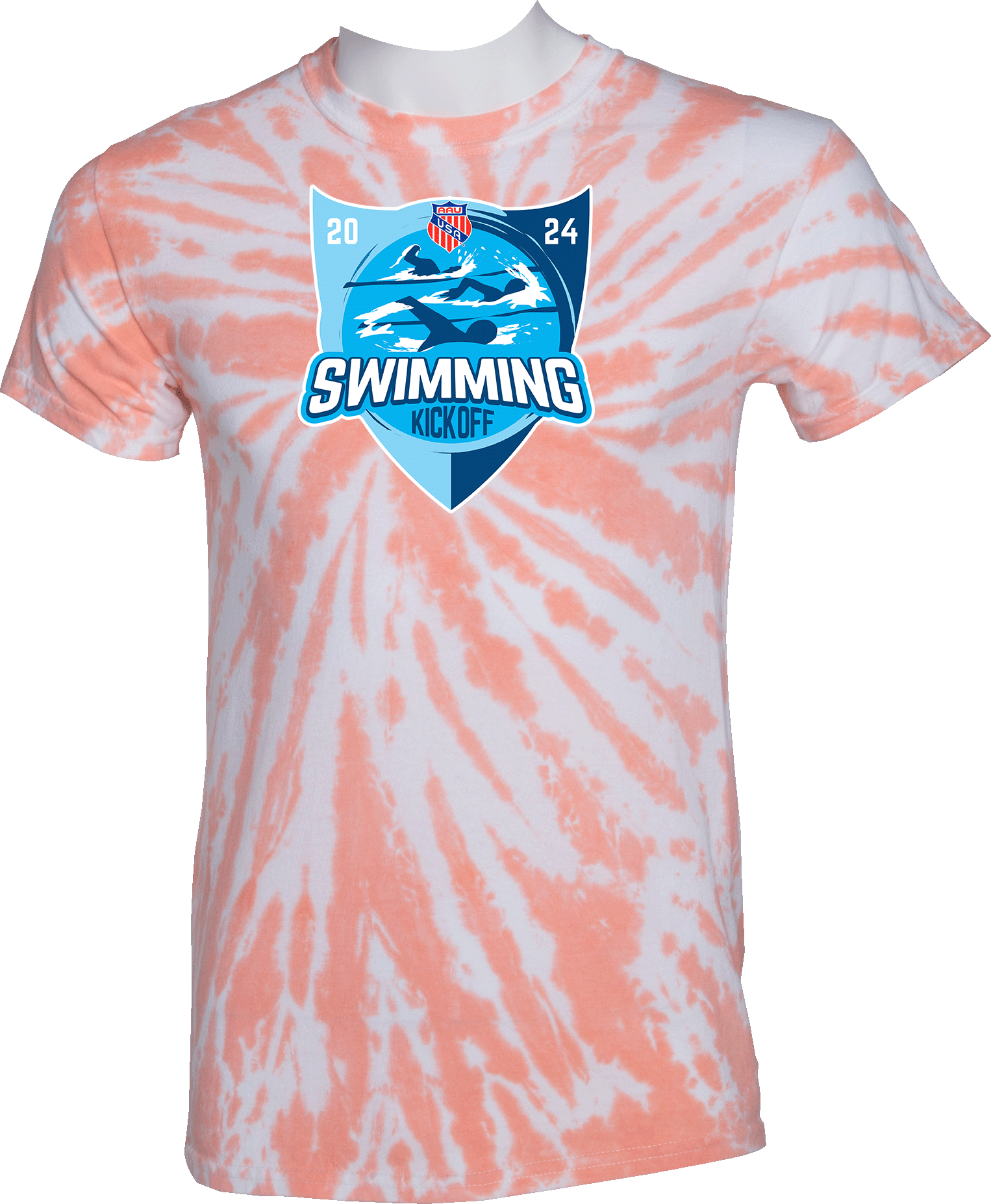 Tie-Dye Short Sleeves - 2024 AAU Swimming Kick Off