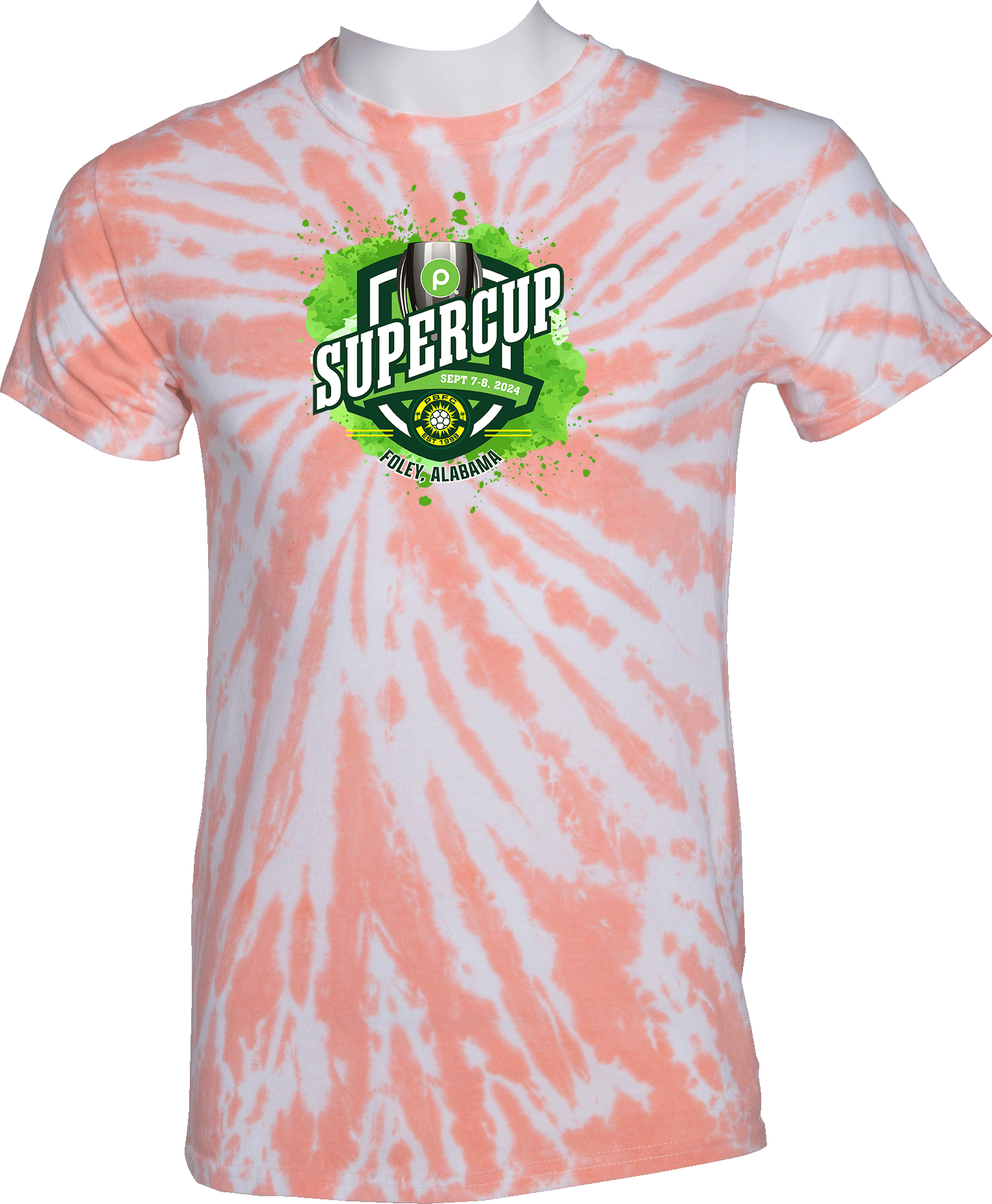 Tie-Dye Short Sleeves - 2024 Publix SuperCup (Girls) - Green