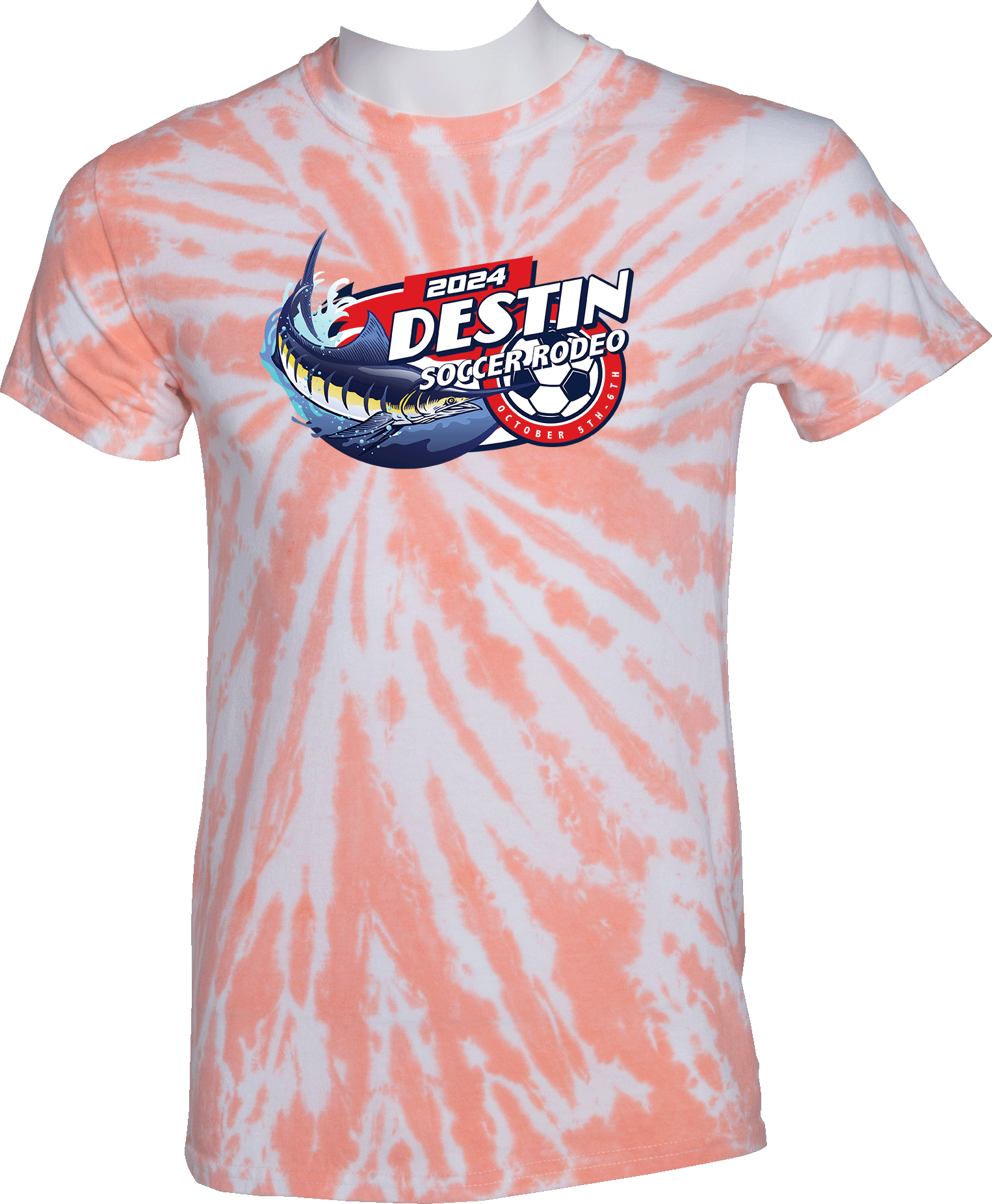 Tie-Dye Short Sleeves - 2024 Destin Soccer Rodeo