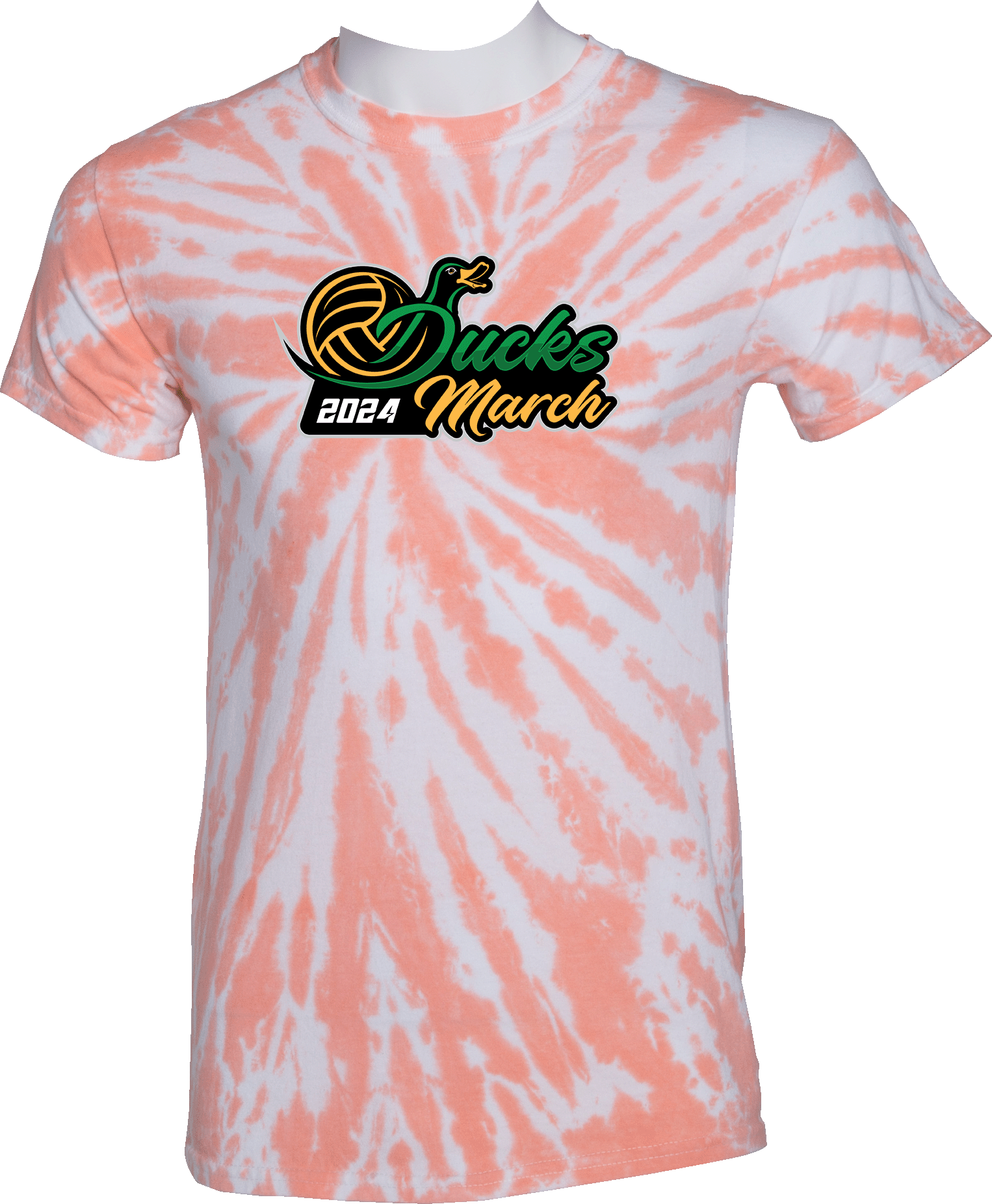 Tie-Dye Short Sleeves - 2024 Ducks March