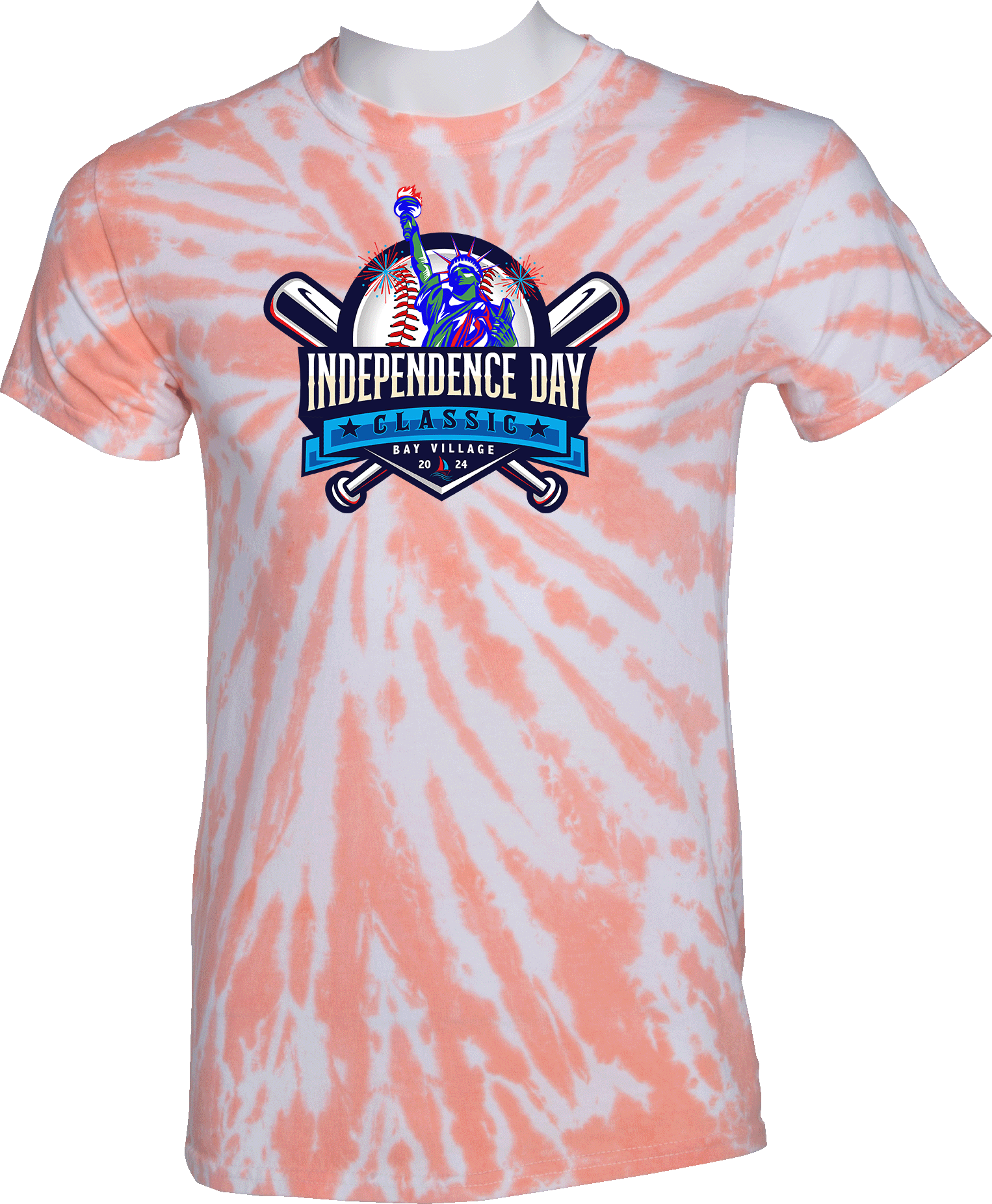 Tie-Dye Short Sleeves - 2024 Bay Village Independence Day Classic