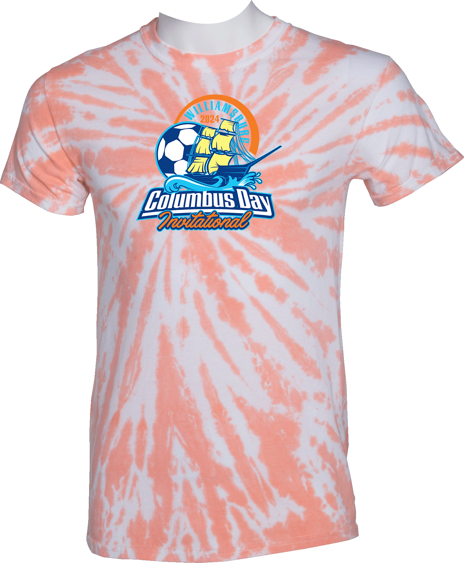 Tie-Dye Short Sleeves - 2024 Williamsburg Columbus Day Invitational