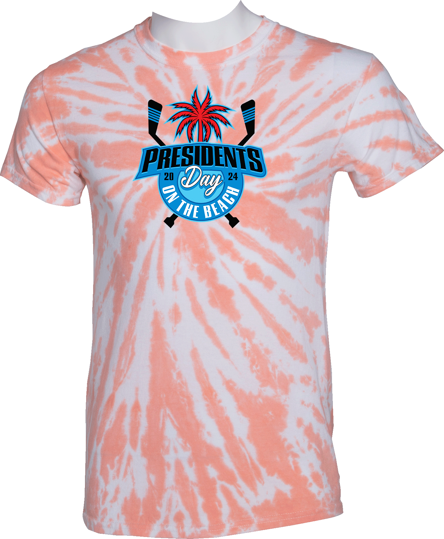 Tie-Dye Short Sleeves - 2024 Presidents Day On The Beach