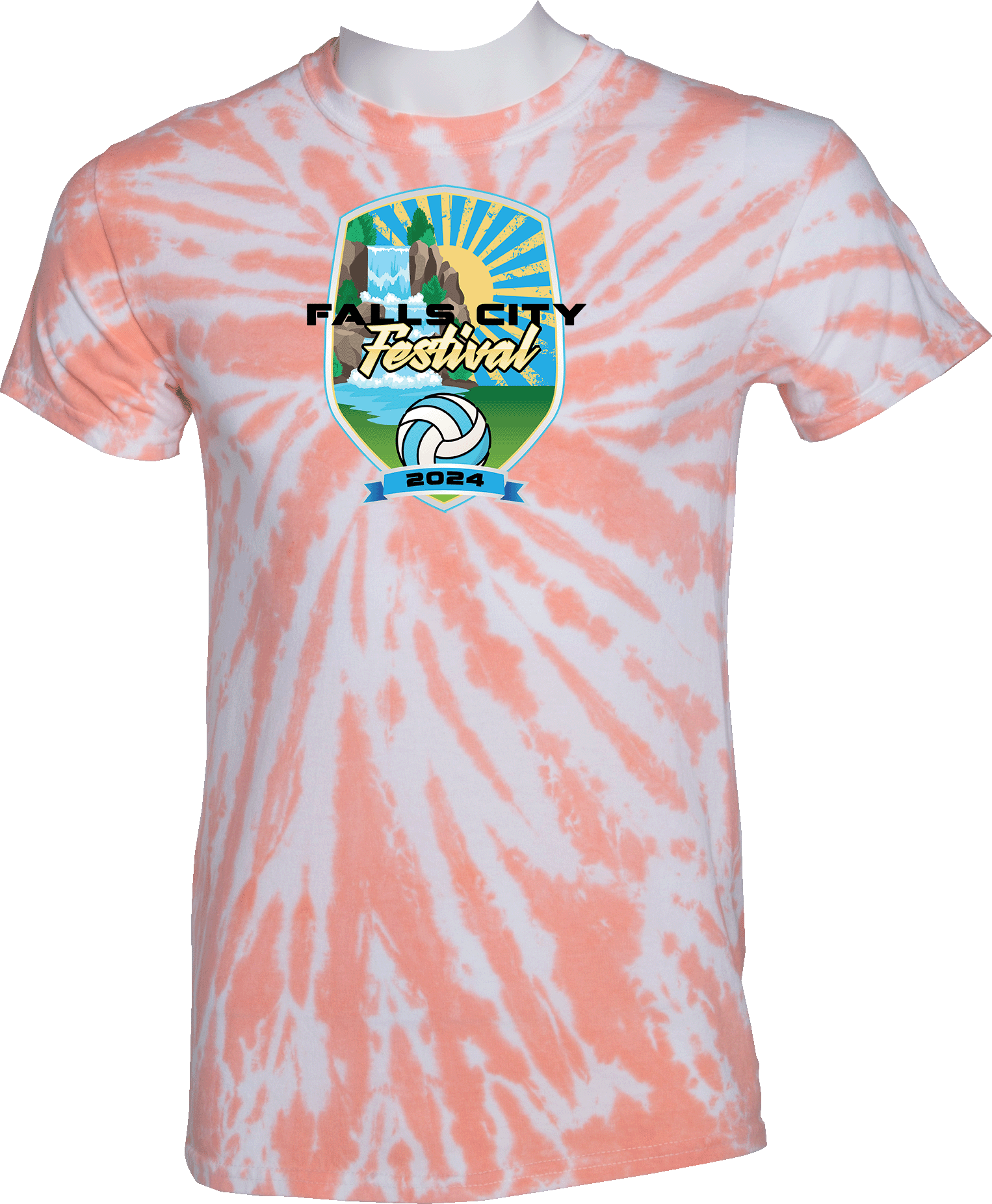 Tie-Dye Short Sleeves - 2024 Falls City Festival