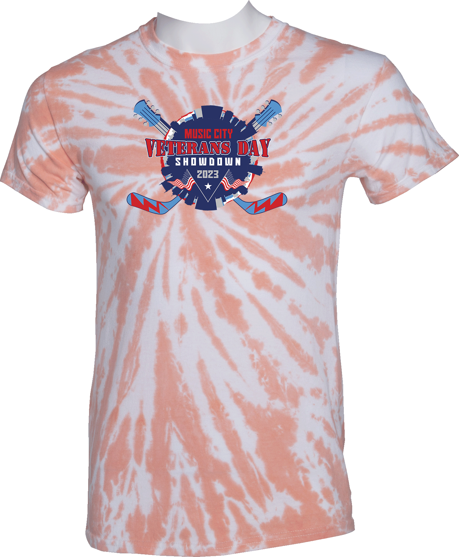 Tie-Dye Short Sleeves - 2023 Music City Veterans Day Showdown