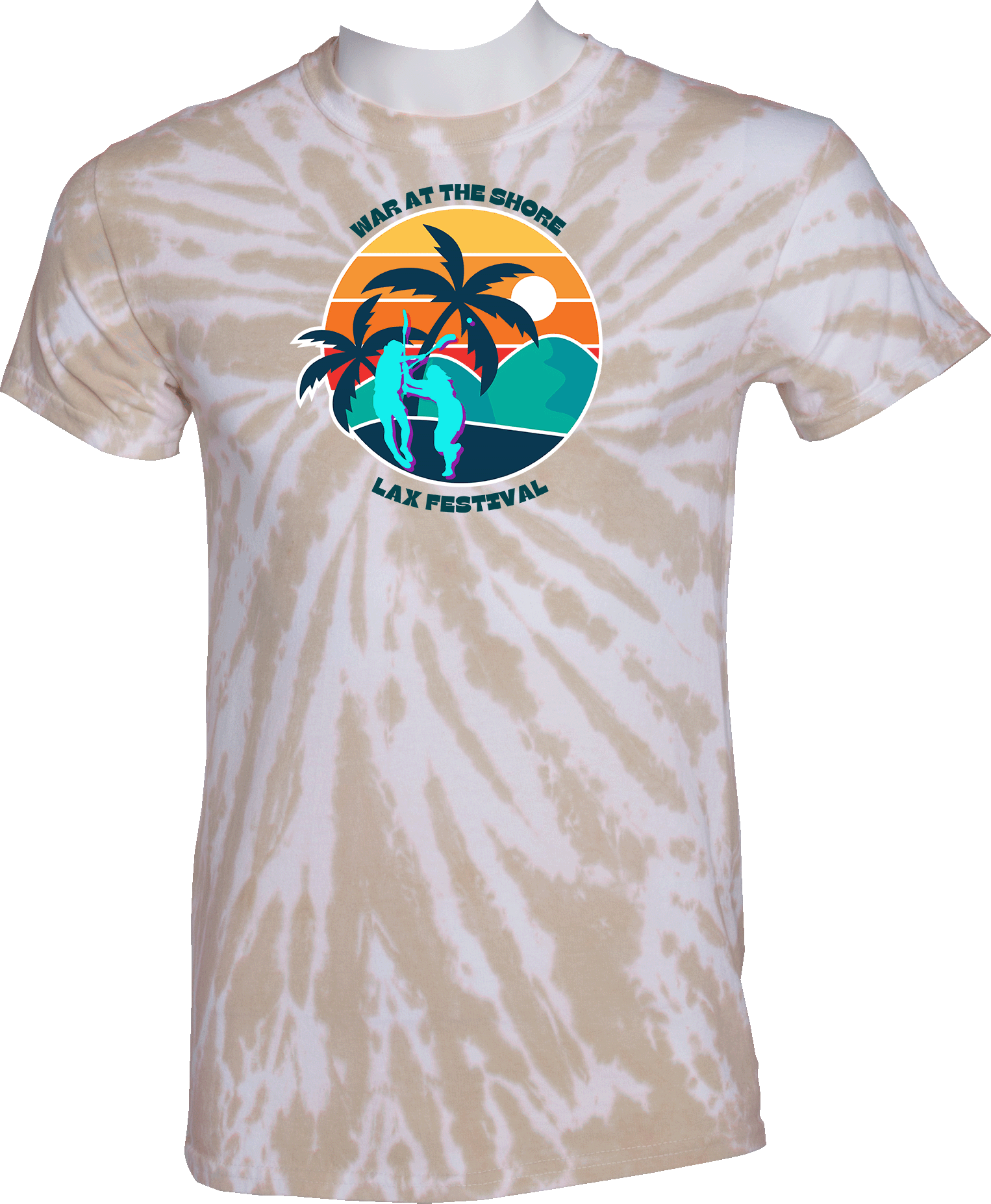 Tie-Dye Short Sleeves - 2024 War At The Shore