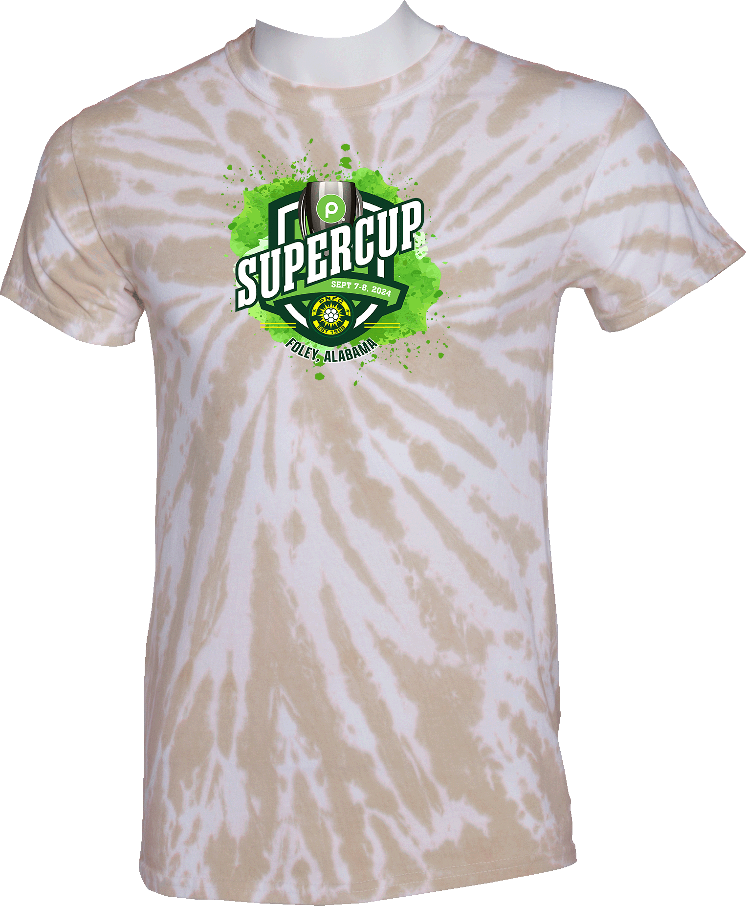 Tie-Dye Short Sleeves - 2024 Publix SuperCup (Girls) - Green