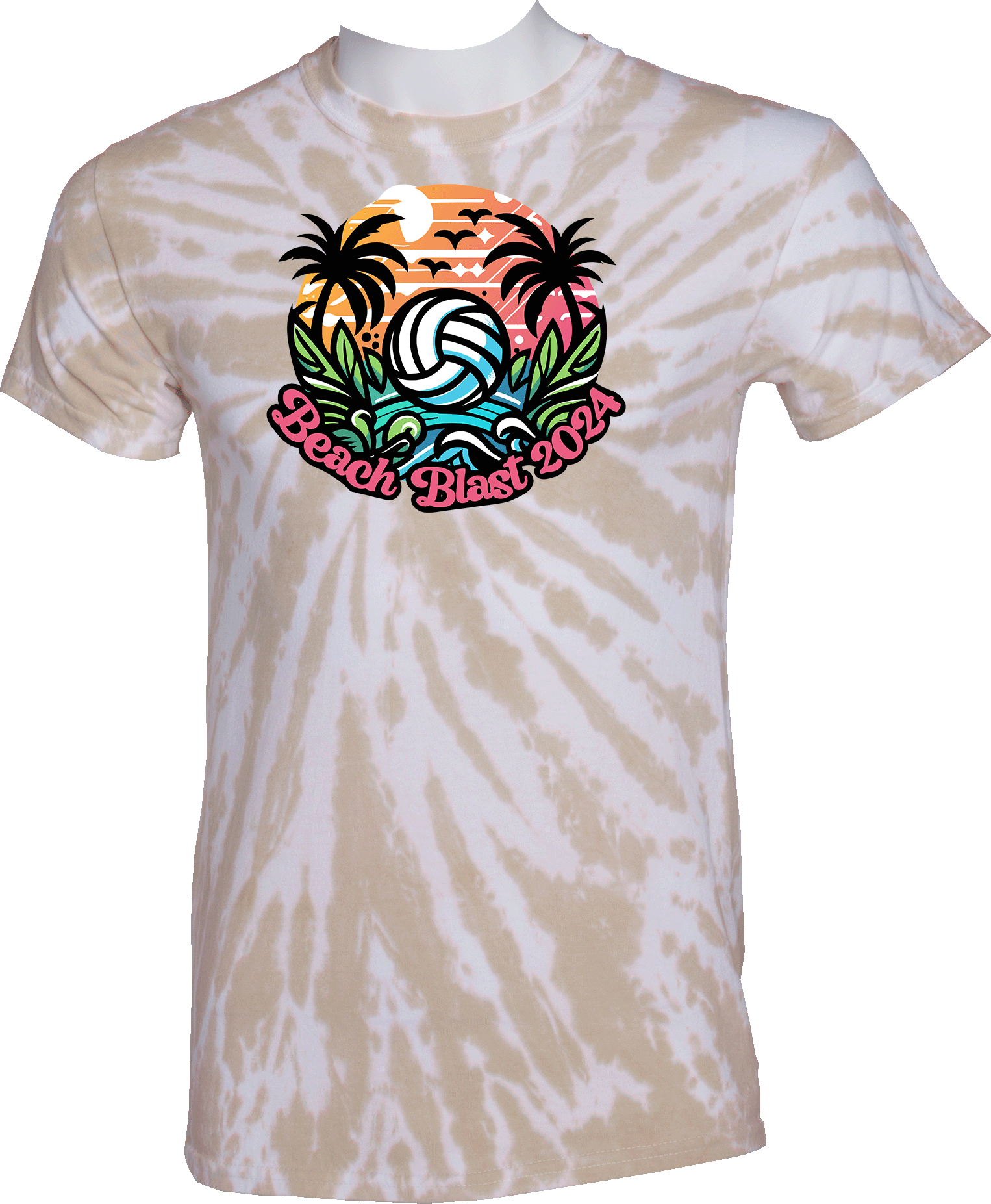 Tie-Dye Short Sleeves - 2024 4th Annual Beach Blast