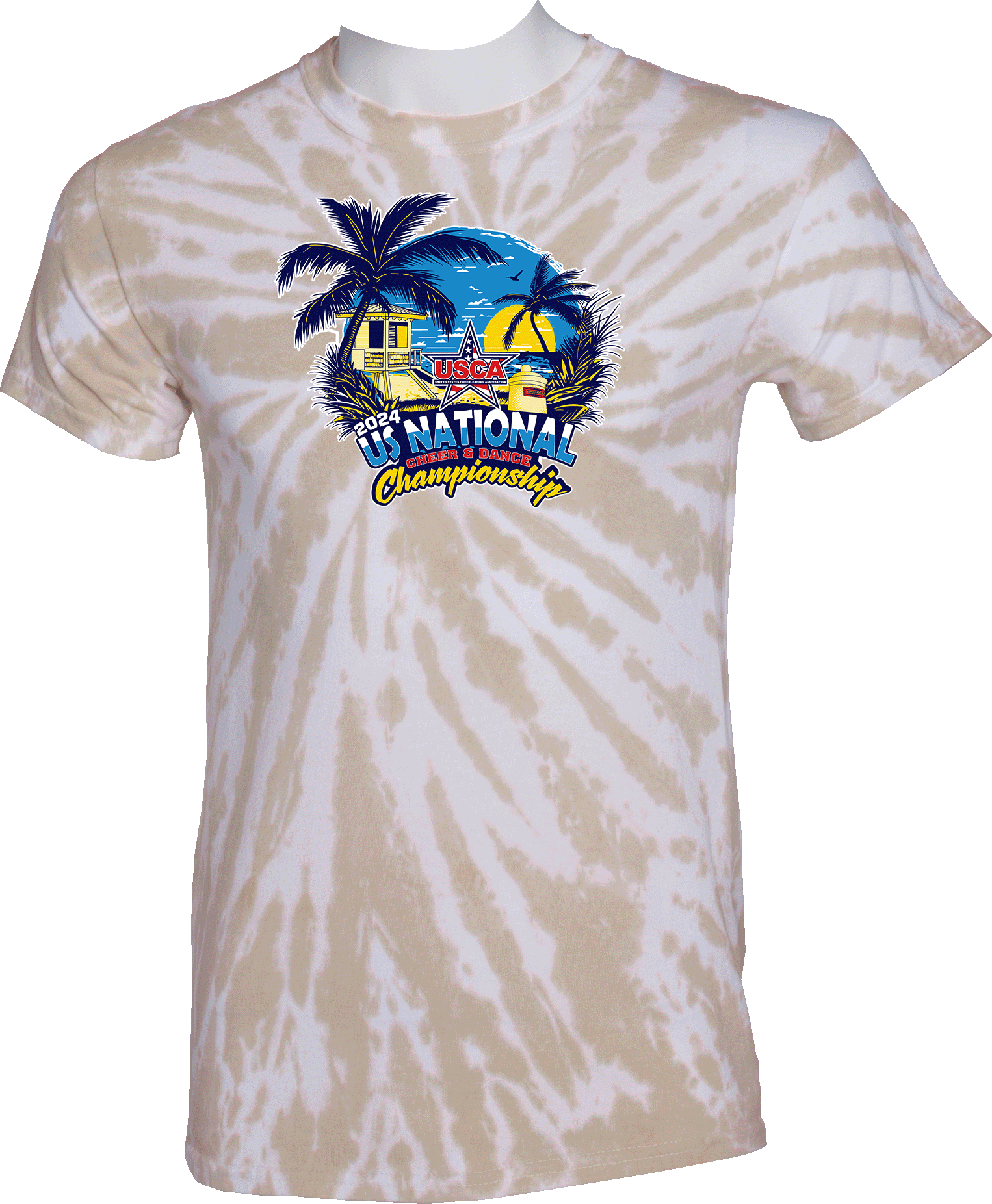 Tie-Dye Short Sleeves - 2024 US National Cheer & Dance Championship