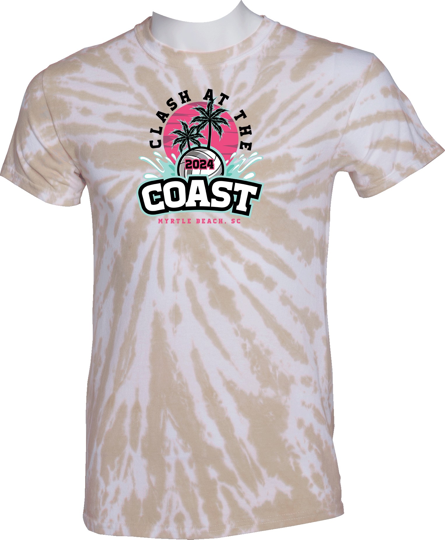 Tie-Dye Short Sleeves - 2024 Clash At The Coast