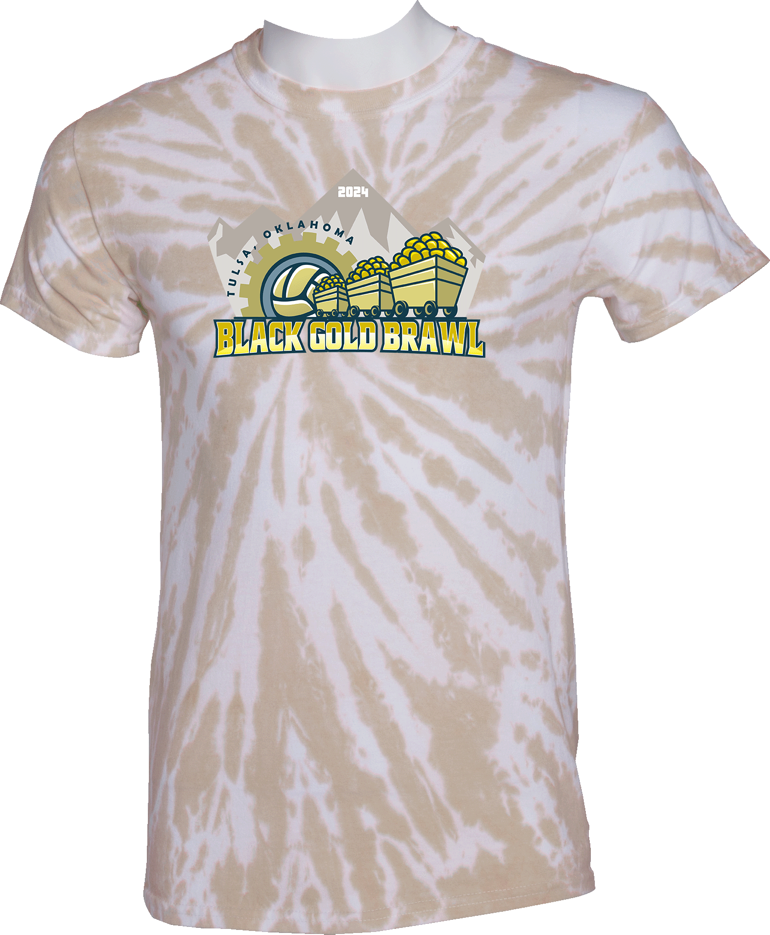 Tie-Dye Short Sleeves - 2024 Black Gold Brawl