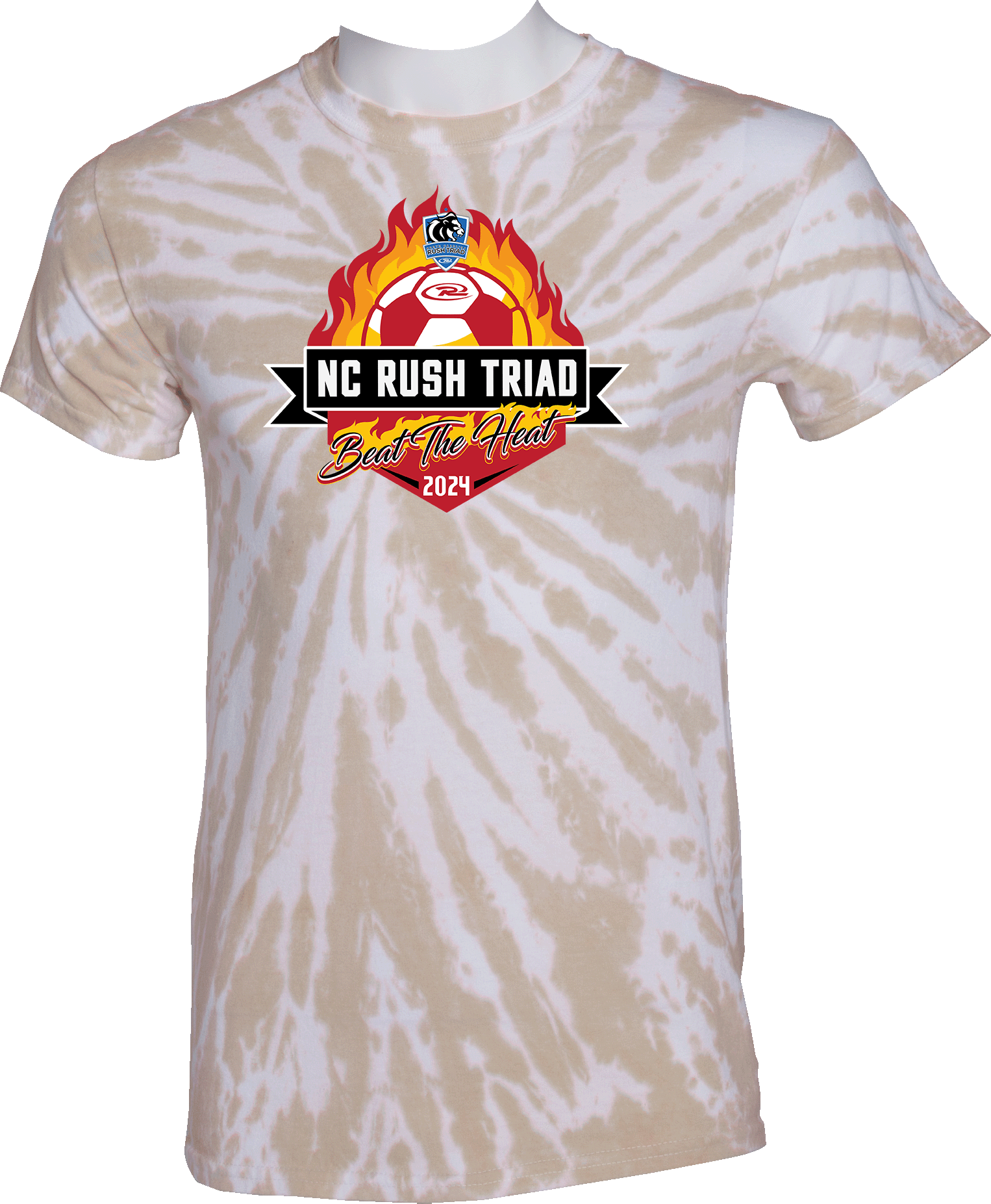 Tie-Dye Short Sleeves - 2024 NC Rush Triad Beat The Heat