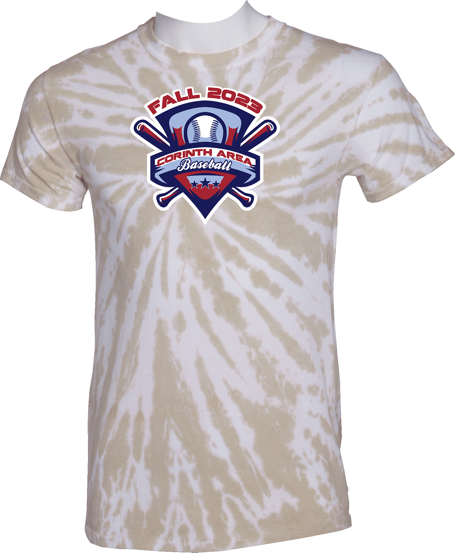 Tie-Dye Short Sleeves - 2023 Corinth Area Baseball Fall