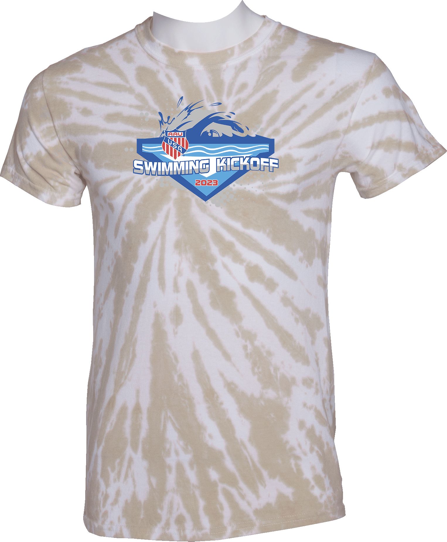 Tie-Dye Short Sleeves - 2023 AAU Swimming Kick Off