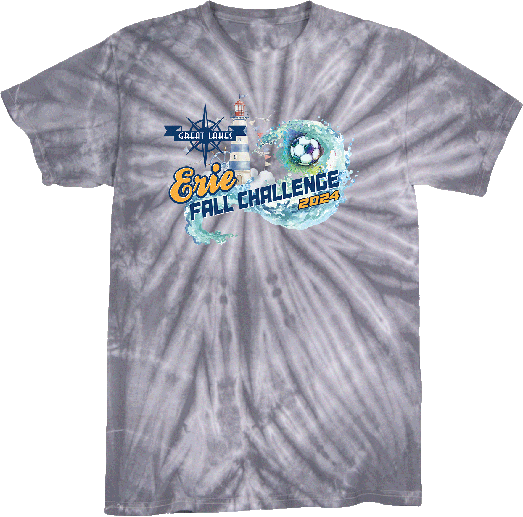 Tie-Dye Short Sleeves - 2024 Great Lakes Erie Fall Challenge