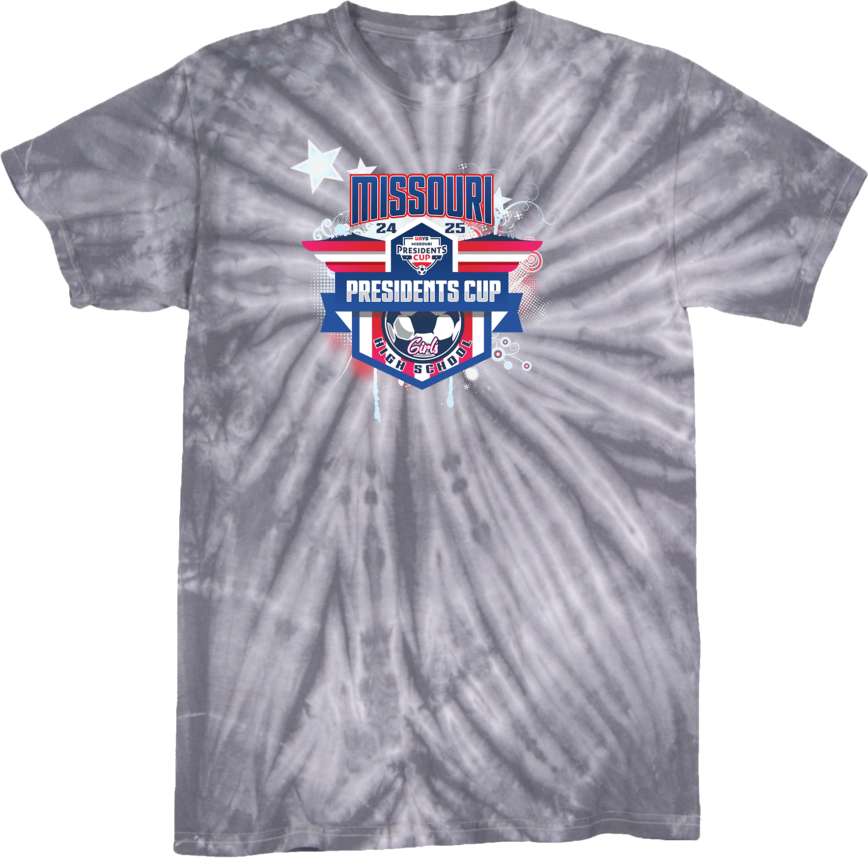 Tie-Dye Short Sleeves - 2024 USYS High School Girls Presidents Cup