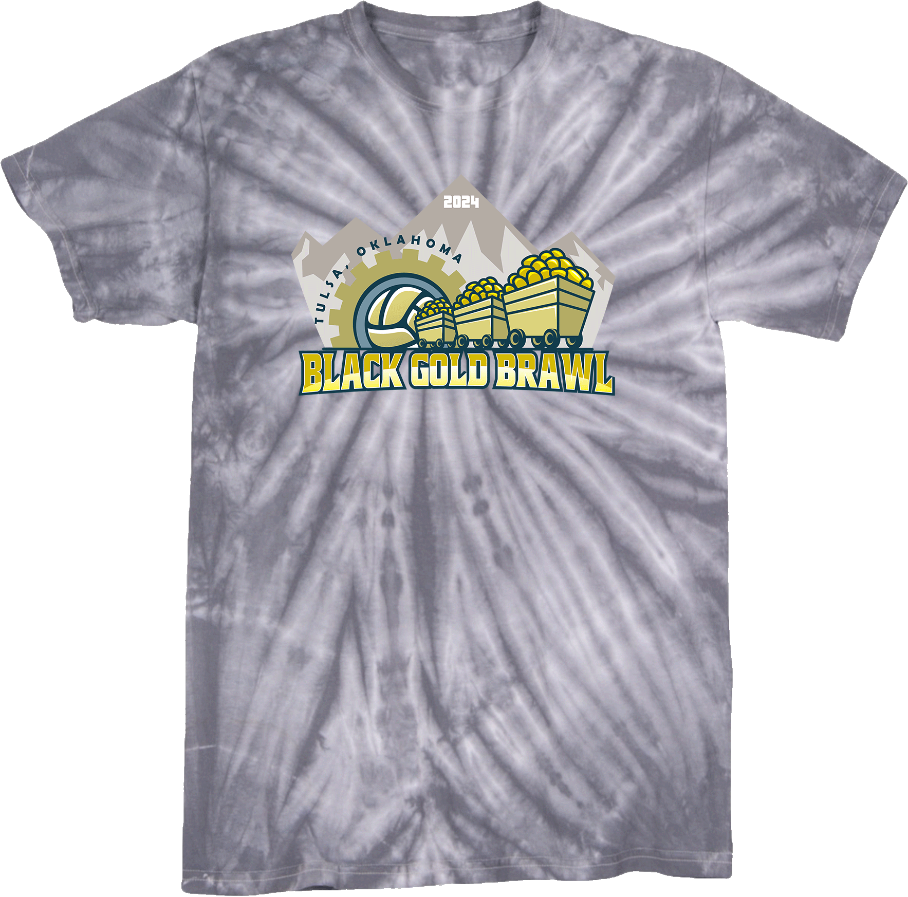 Tie-Dye Short Sleeves - 2024 Black Gold Brawl