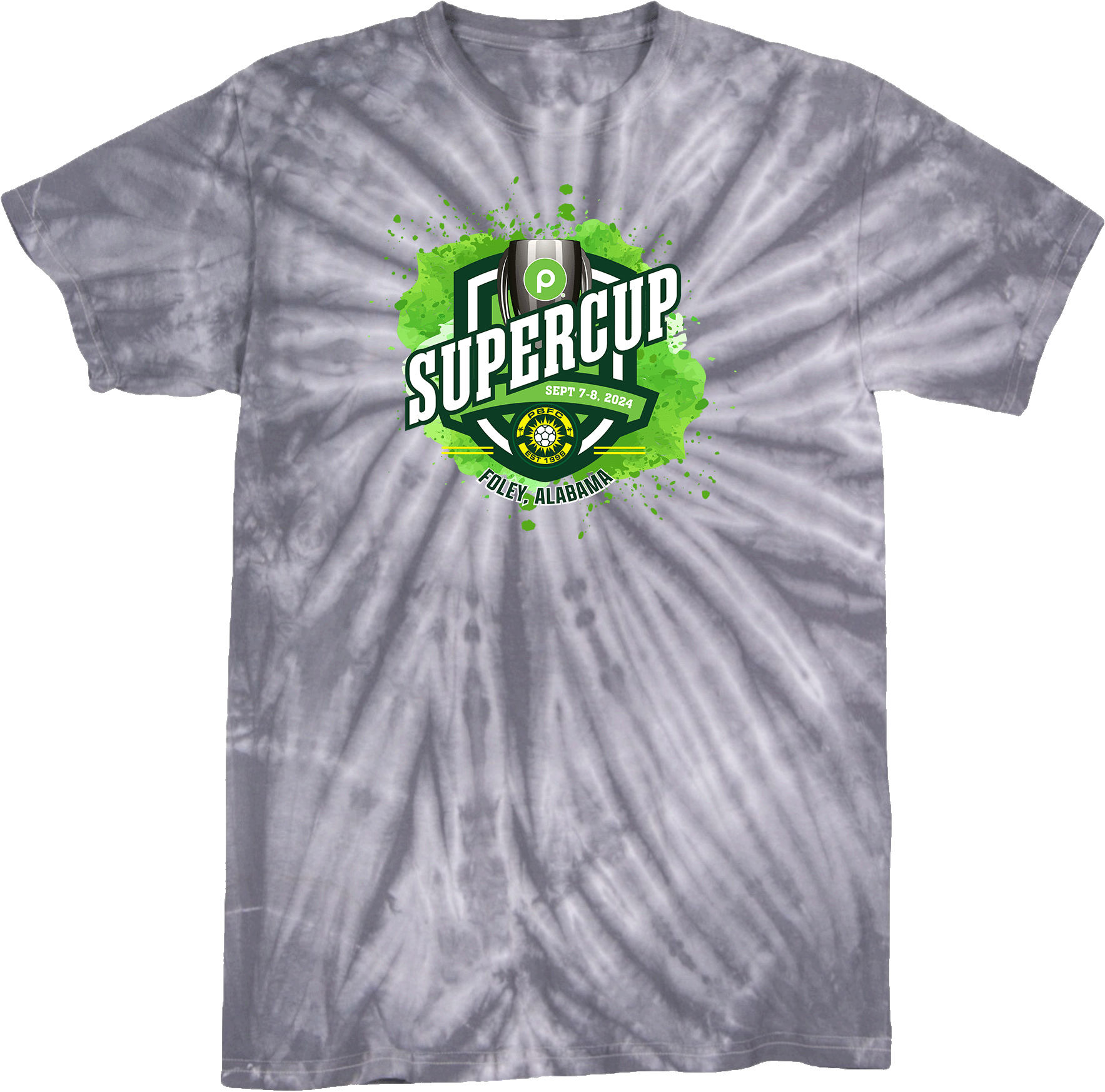 Tie-Dye Short Sleeves - 2024 Publix SuperCup (Girls) - Green