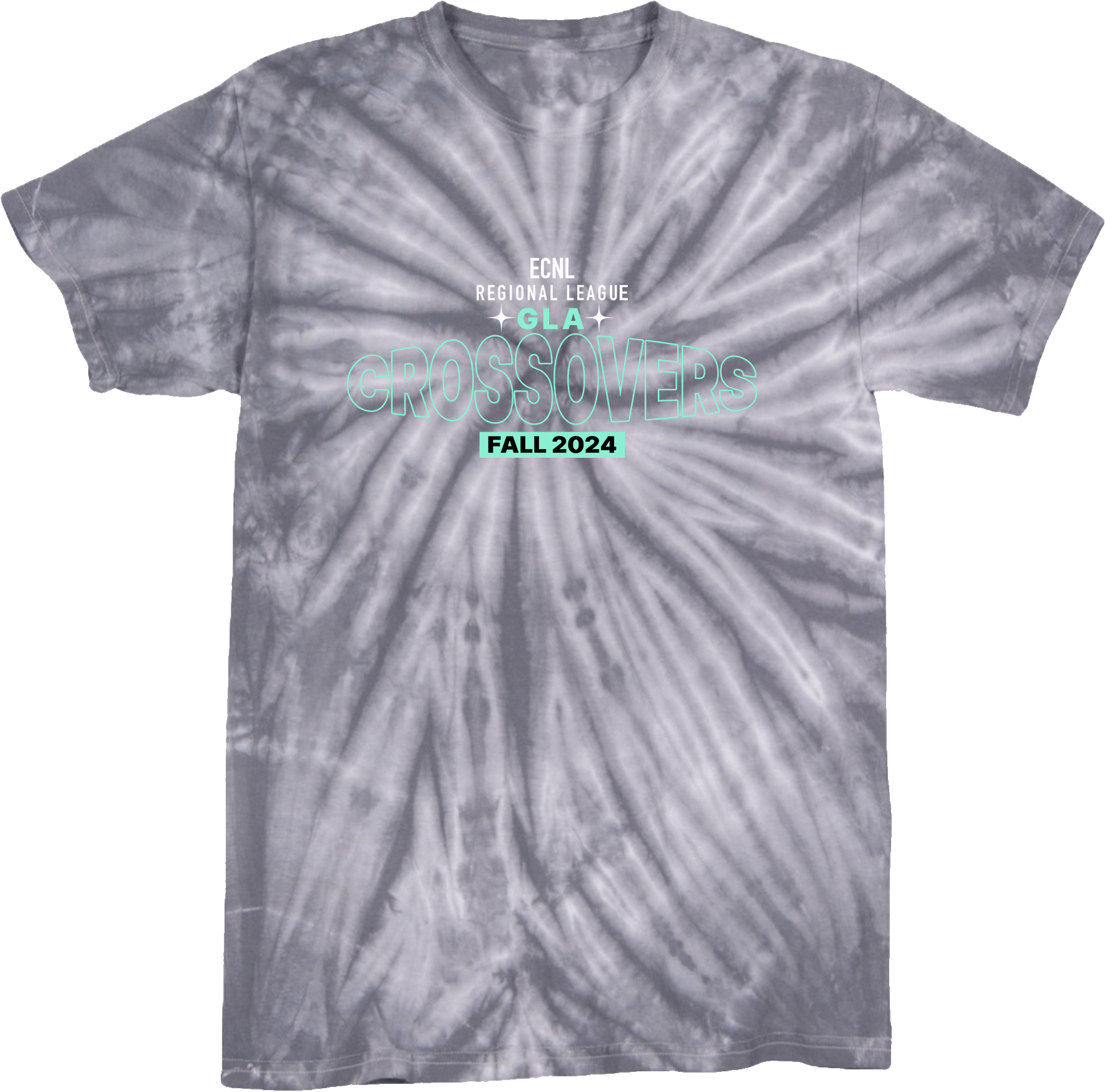 Tie-Dye Short Sleeves - 2024 ECNL-RL Crossover - Transparent