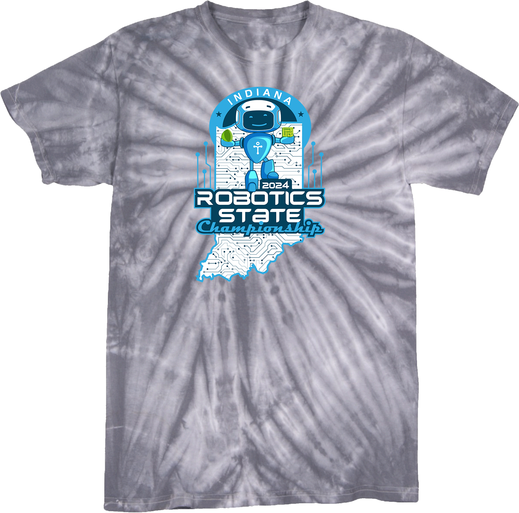 Tie-Dye Short Sleeves - 2024 Indiana Robotics State Championship