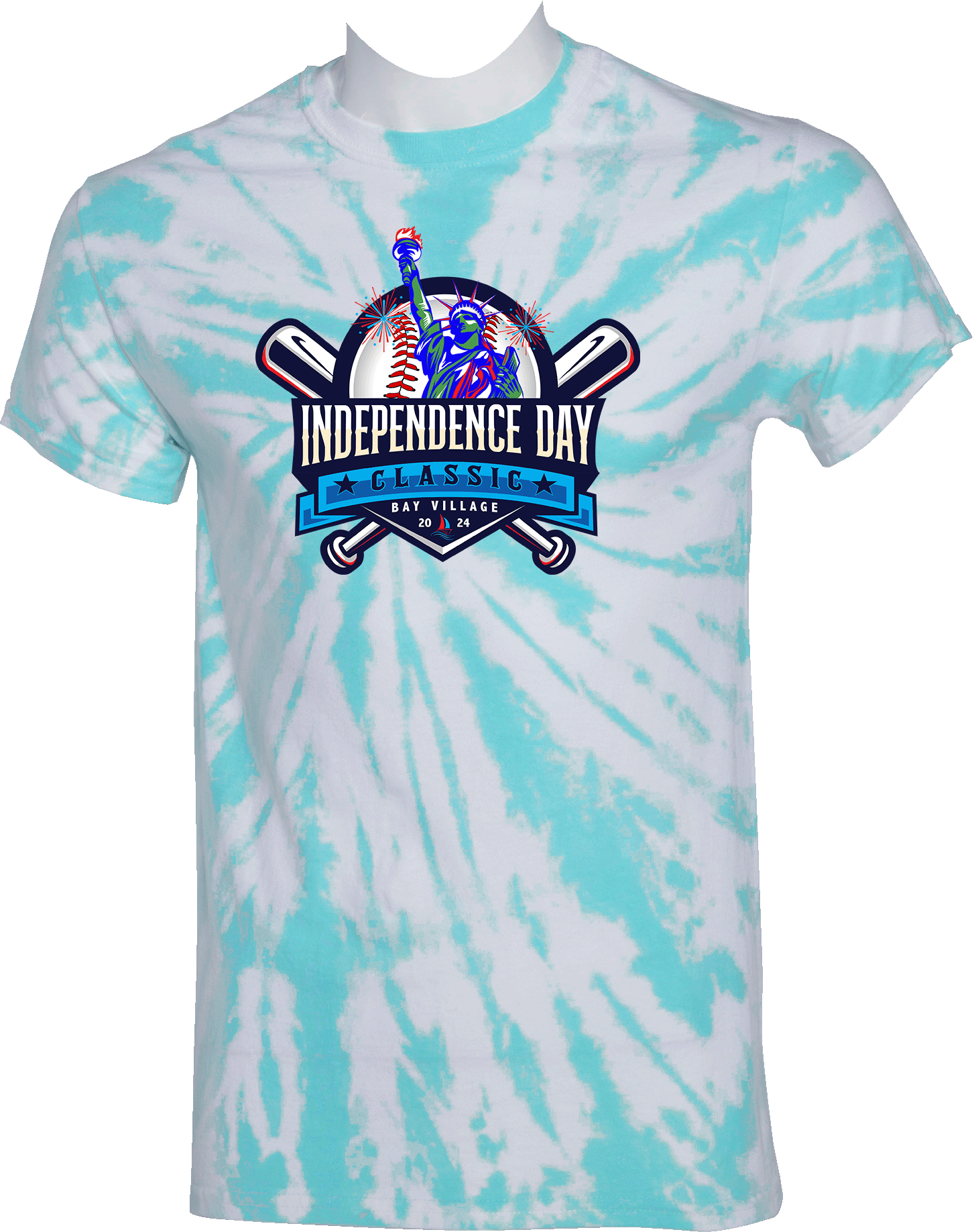 Tie-Dye Short Sleeves - 2024 Bay Village Independence Day Classic