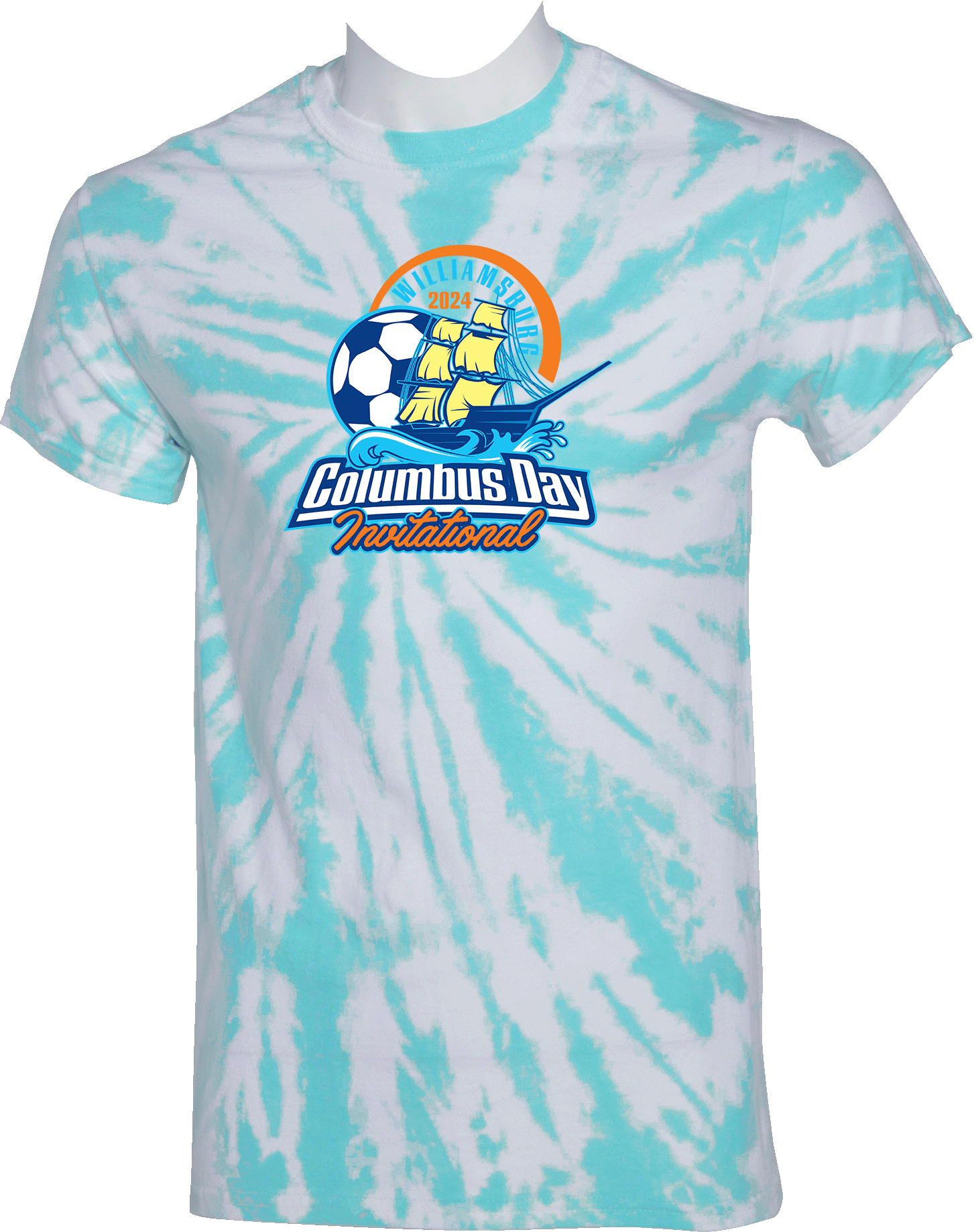 Tie-Dye Short Sleeves - 2024 Williamsburg Columbus Day Invitational