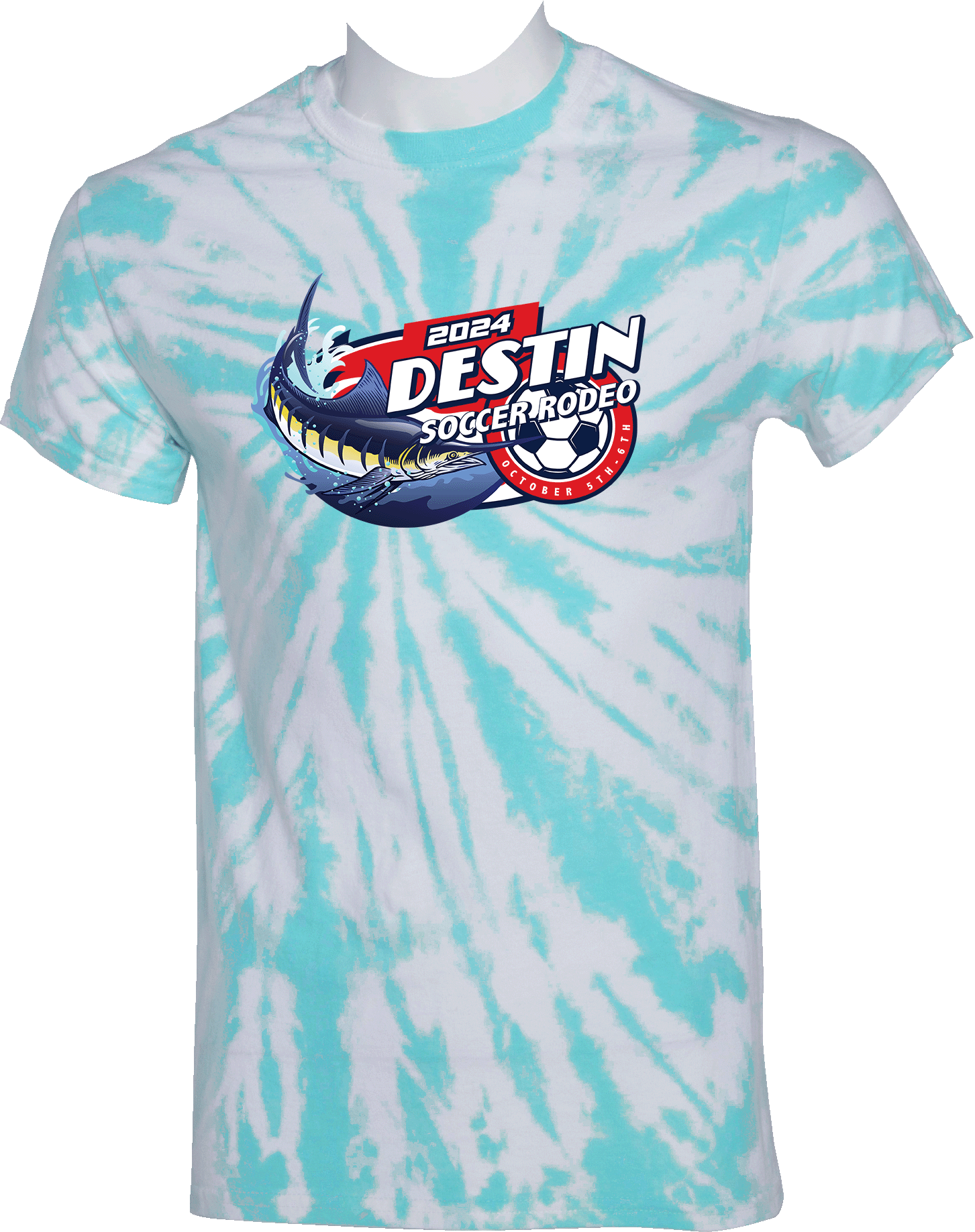 Tie-Dye Short Sleeves - 2024 Destin Soccer Rodeo