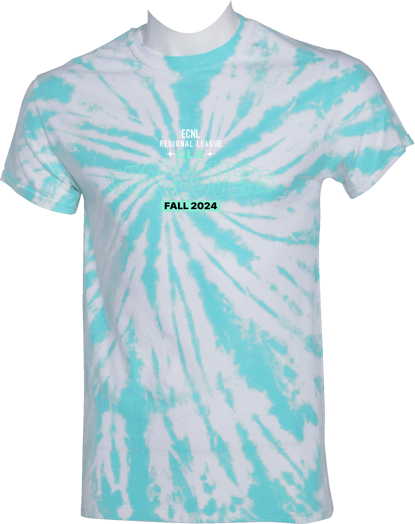 Tie-Dye Short Sleeves - 2024 ECNL-RL Crossover - Transparent