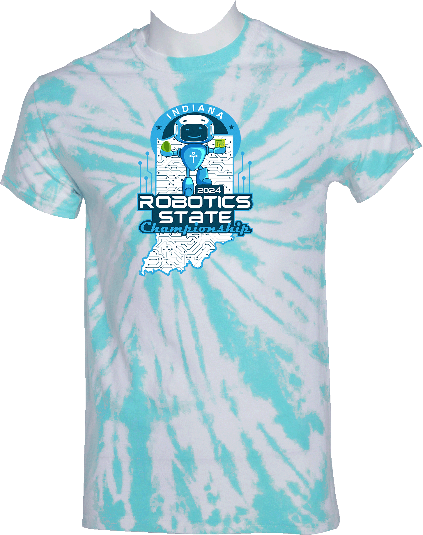 Tie-Dye Short Sleeves - 2024 Indiana Robotics State Championship