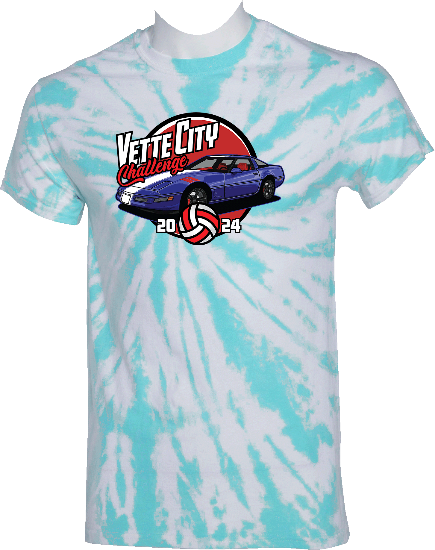 Tie-Dye Short Sleeves - 2024 Vette City Challenge